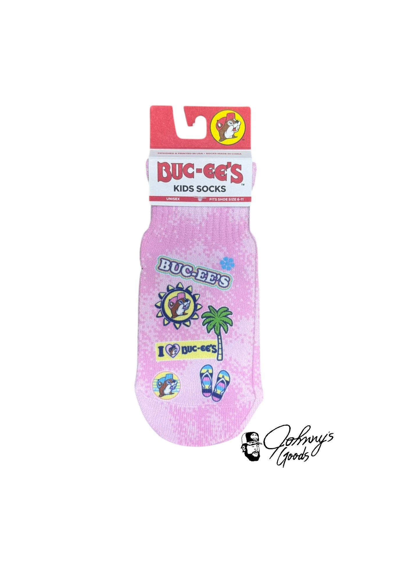 Buc-ee's Ankle Sublimated Kids Socks