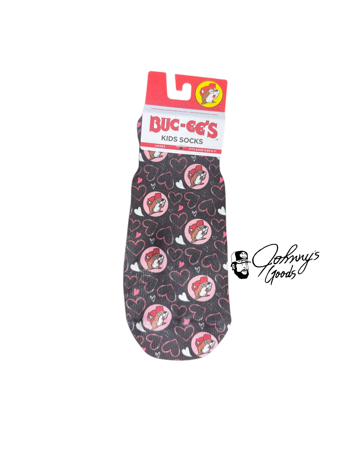 Buc-ee's Ankle Sublimated Kids Socks