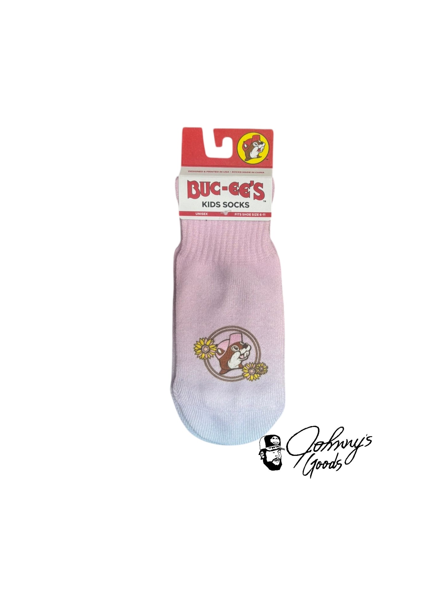 Buc-ee's Ankle Sublimated Kids Socks