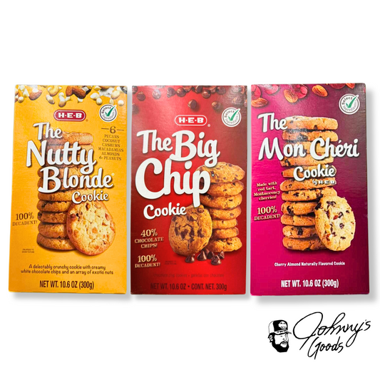 HEB Select Ingredients Chip Cookies Big Chocolate Chip Nutty Blonde Mon Cheri