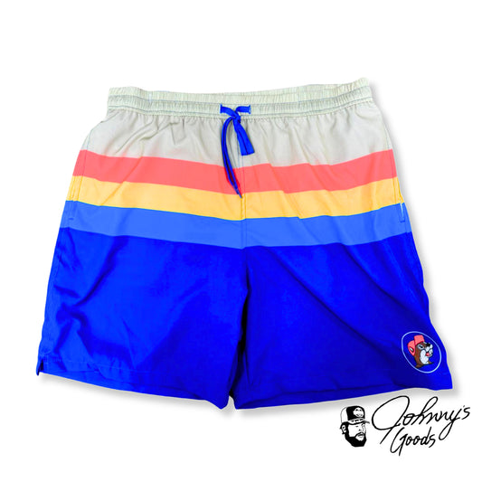 Buc-ee's Mens Striped Swimming Trunks buc ees buc ee's bucees buccees buc-ees