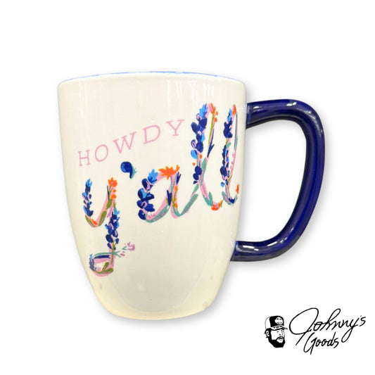HEB Destination Holiday 16oz Howdy Yall Mug Cup drinkware ceramic
