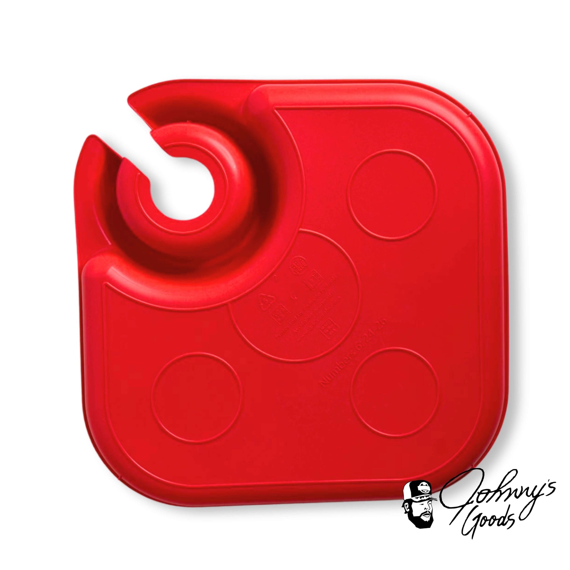 party plate with cup holder red plastic plates square