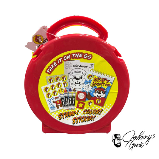 Buc-ee's Travel Activity Kit – Fun On-the-Go with Stamps, Colors, Stickers & Activity Pad