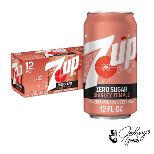 7UP Shirley Temple Zero Sugar – Pomegranate & Cherry Soda, Limited Edition