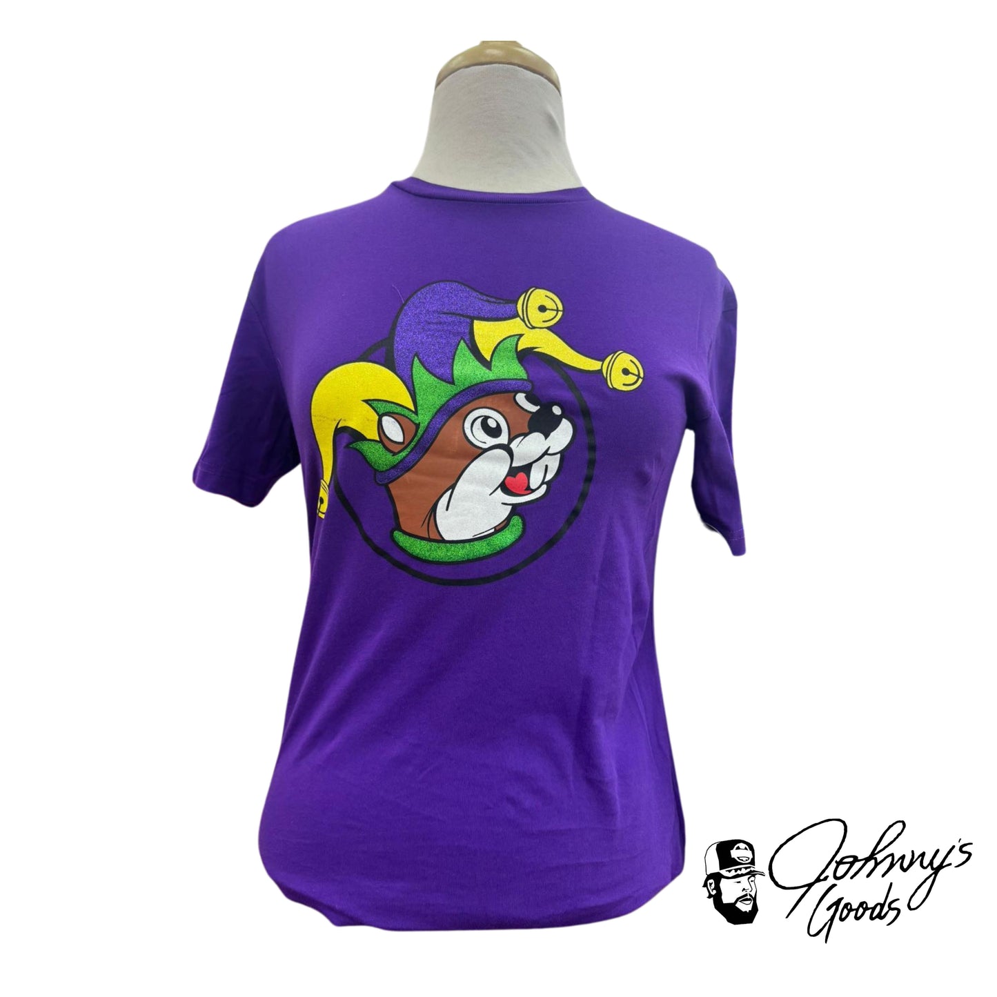 Buc-ee's Mardi Gras T-Shirt – Jester Design | Adult & Youth Sizes