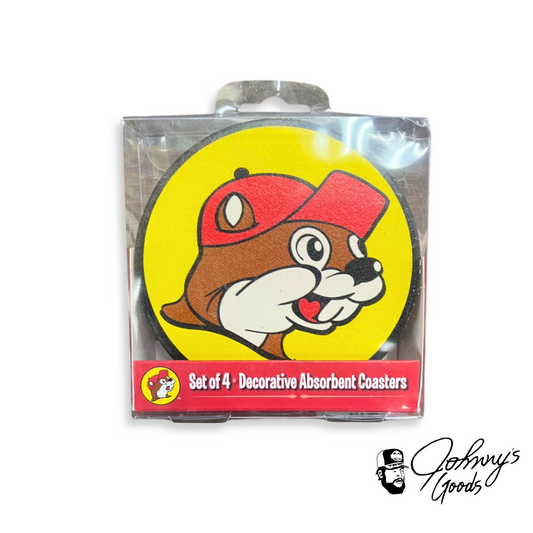 Buc-ee's Set of 4 Decorative Absorbent Coasters buc ees buc ee's bucees buccees buc-ees
