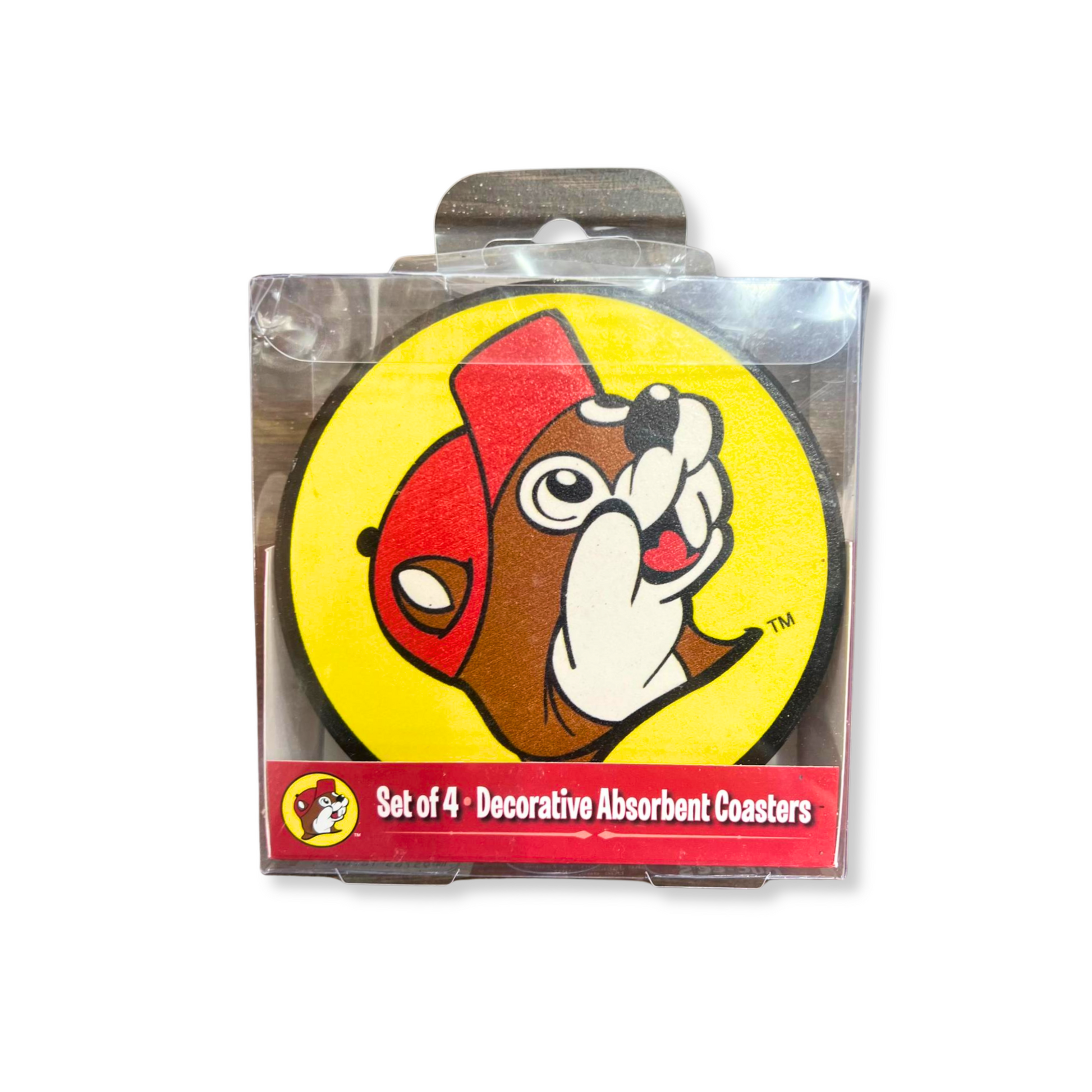 Buc-ee's Set of 4 Decorative Absorbent Coasters buc ees buc ee's bucees buccees buc-ees