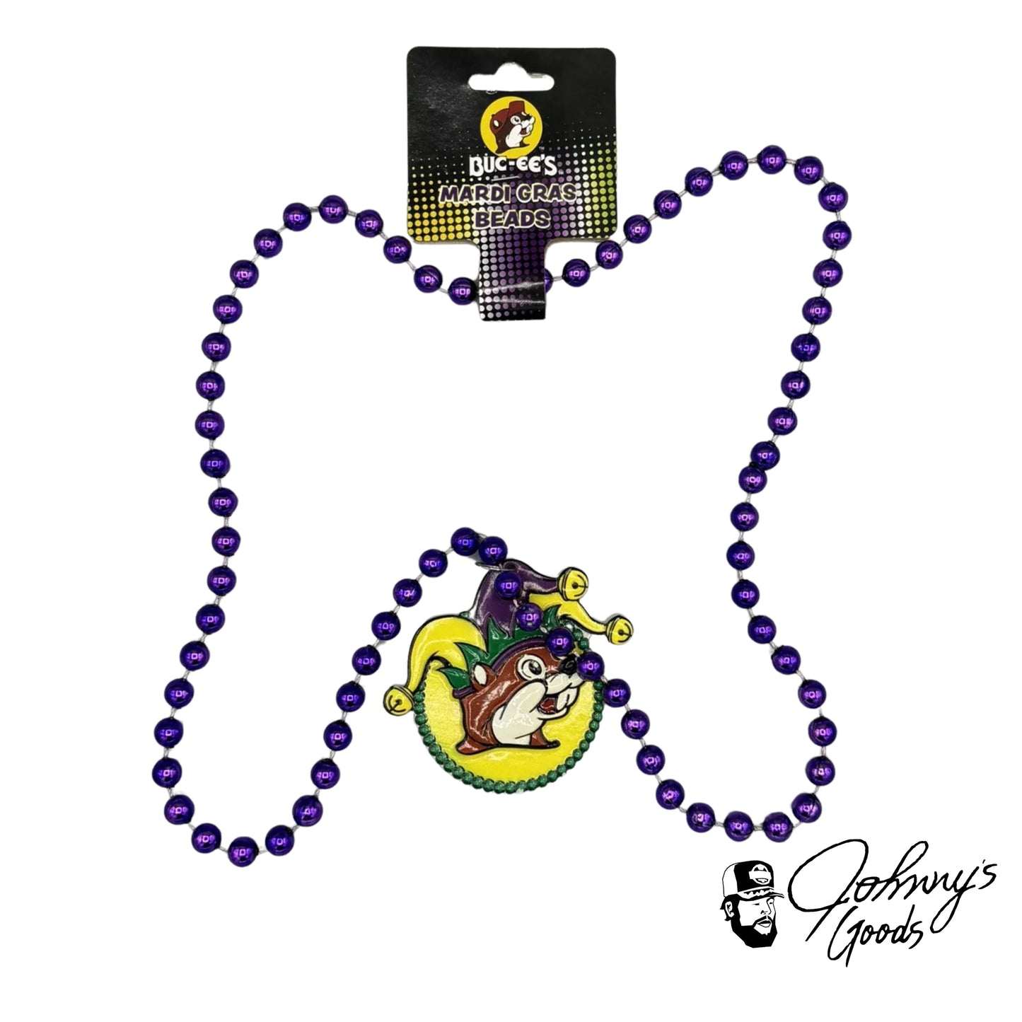 Buc-ee's Limited Edition Mardi Gras Beads – Festive Jester Design