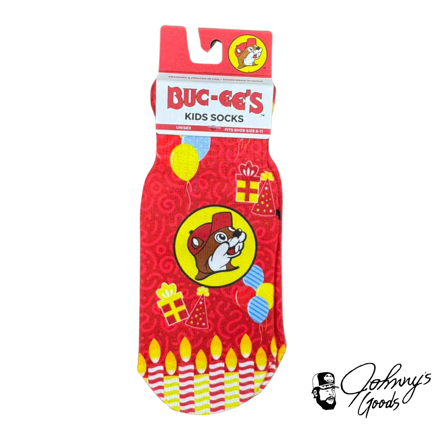 Buc-ee's Ankle Sublimated Kids Socks