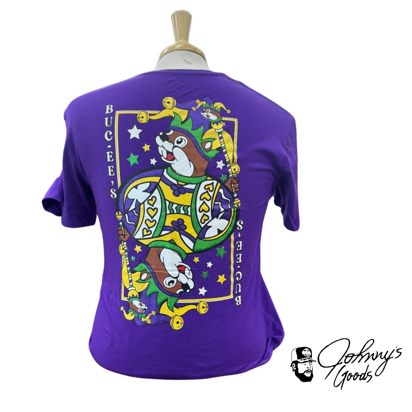 Buc-ee's Mardi Gras T-Shirt – Jester Design | Adult & Youth Sizes