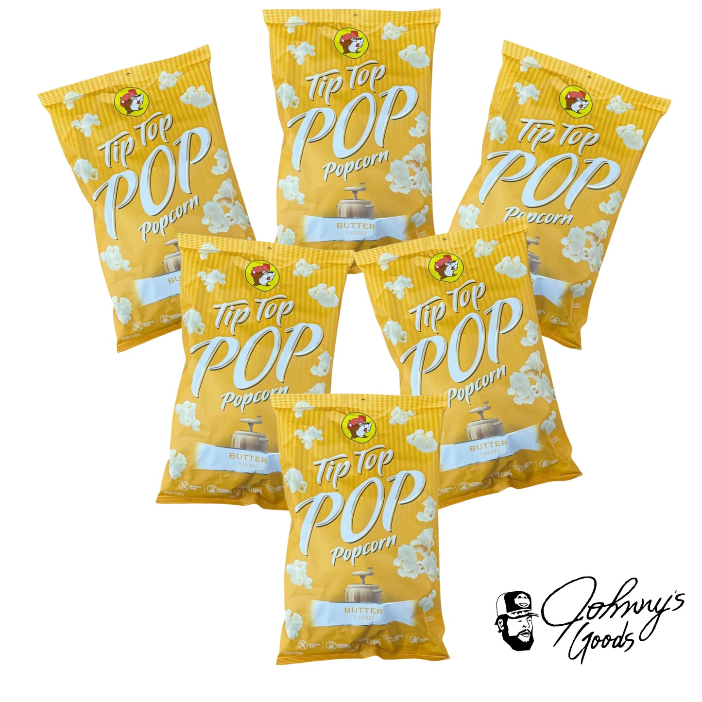 Buc-ee’s Tip Top Popcorn – Delicious Popcorn in 8 Flavor Varieties (Butter, White Cheddar, Dill Pickle & More)