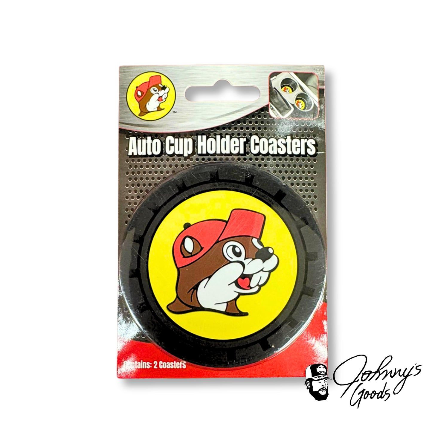 Buc-ee's Auto Cup Holder Coasters