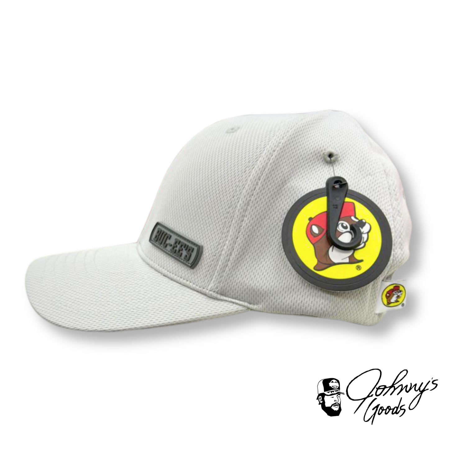 Buc-ee's Gray Hat Fitted Side Logo