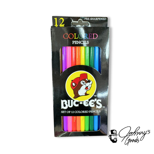 Buc-ee's Colored Pencils, Set of 12 Pre-Sharpened buc ees buc ee's bucees buccees buc-ees