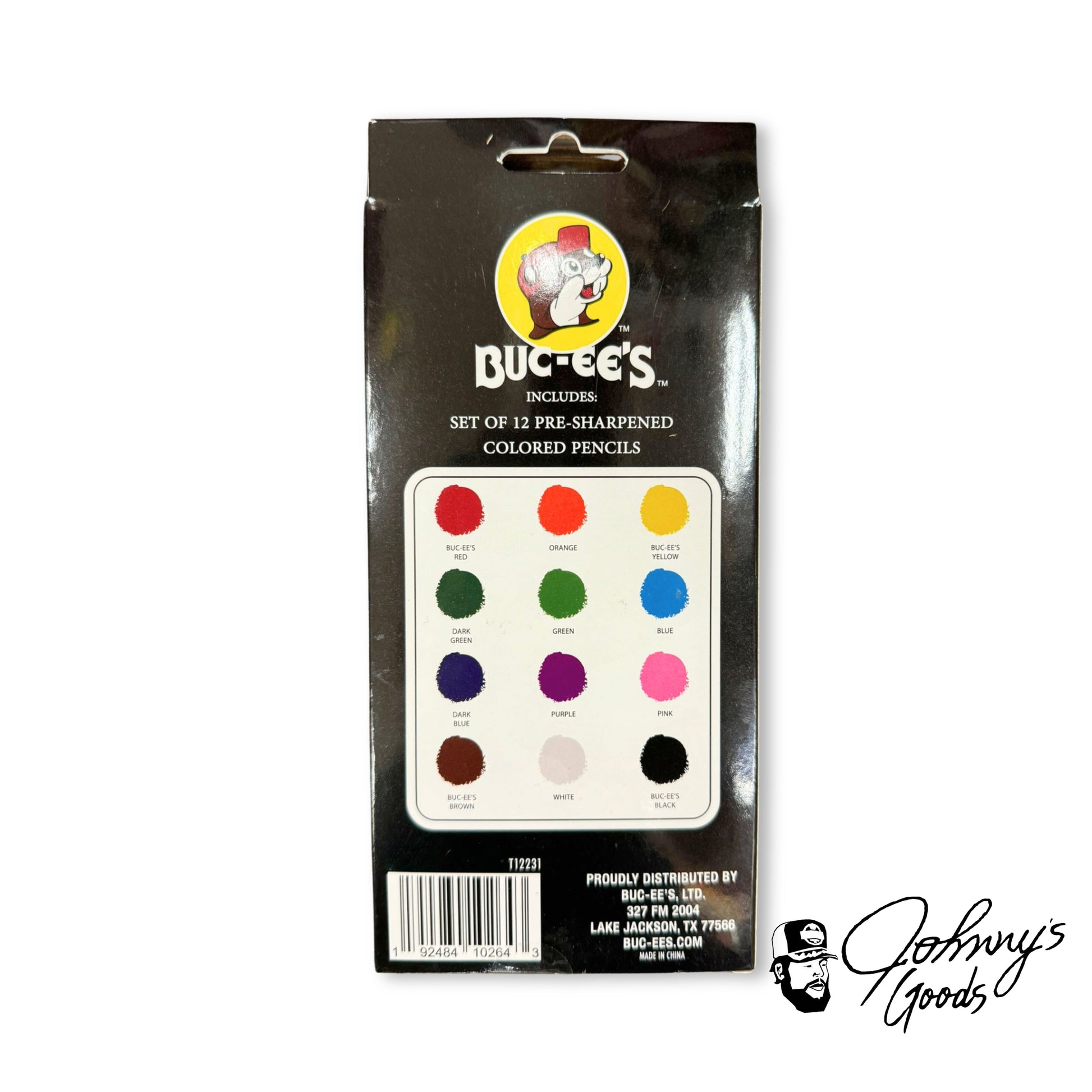 Buc-ee's Colored Pencils, Set of 12 Pre-Sharpened buc ees buc ee's bucees buccees buc-ees