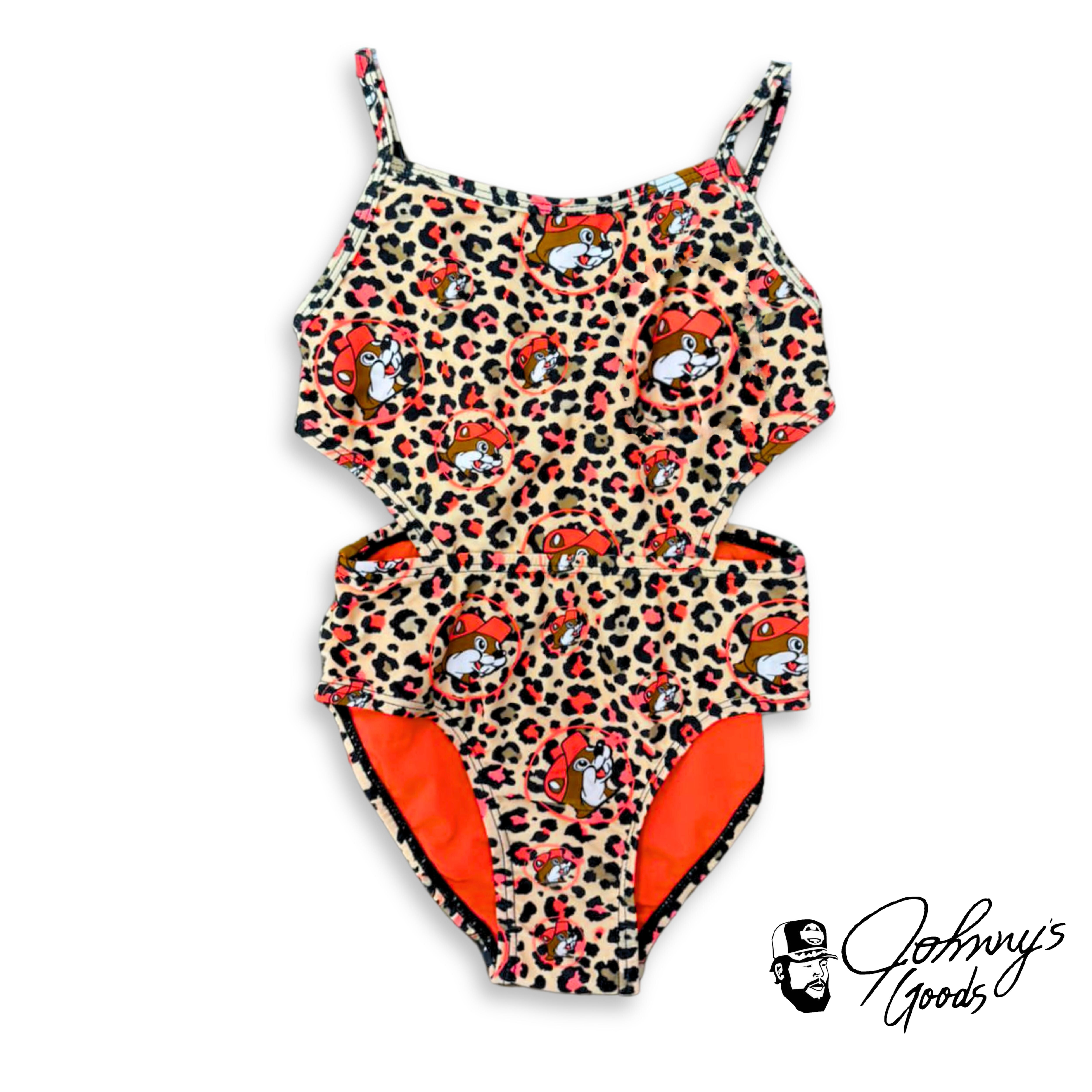 Buc ee s Girls Swimsuit Leopard Two Piece