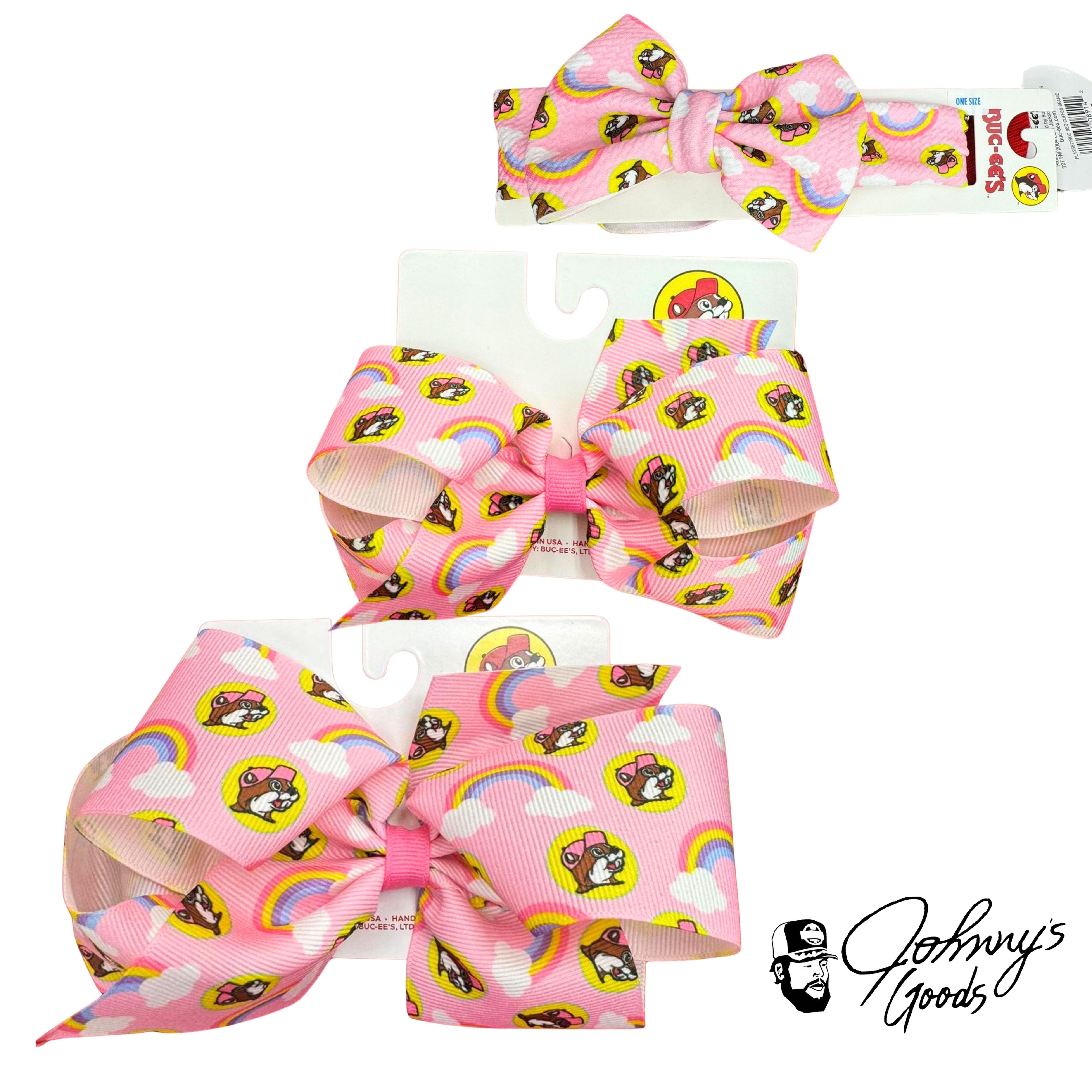 Buc-ee's Rainbow Hair Accessories | Bows and Scrunches – Johnny's Goods