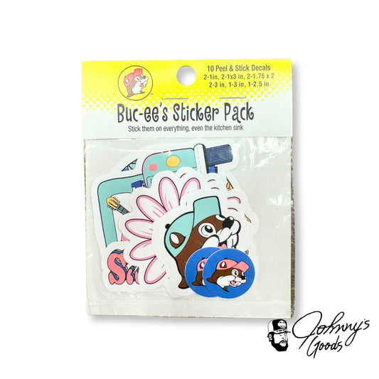 Buc-ee's Sticker Pack, 10 Peel & Stick Decals bucees buc ees decal stickers buccees buc ee's stickers