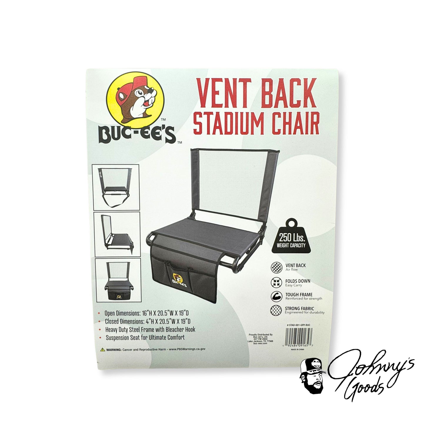 Buc-ee's Vent Back Stadium Chair buc ees buc ee's bucees buccees buc-ees