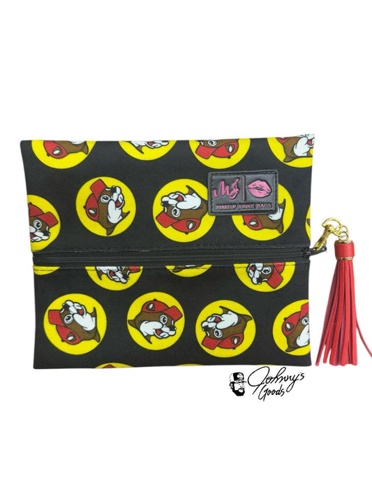 Buc-ee’s “Makeup Junkie Bags” Zipper Logo