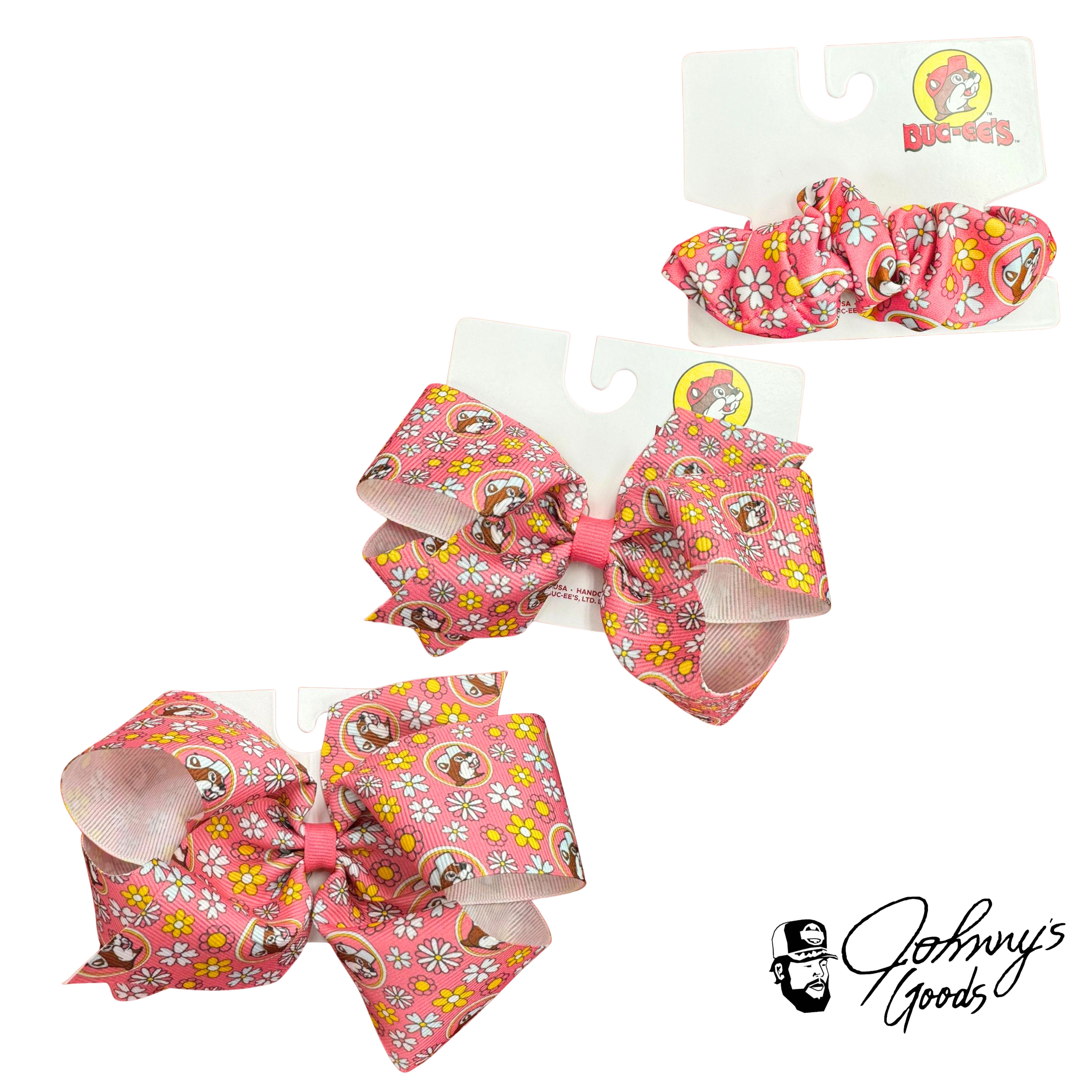 Buc-ee's Daisy Colored Hair Accessories | Bows & Scrunches – Johnny's Goods