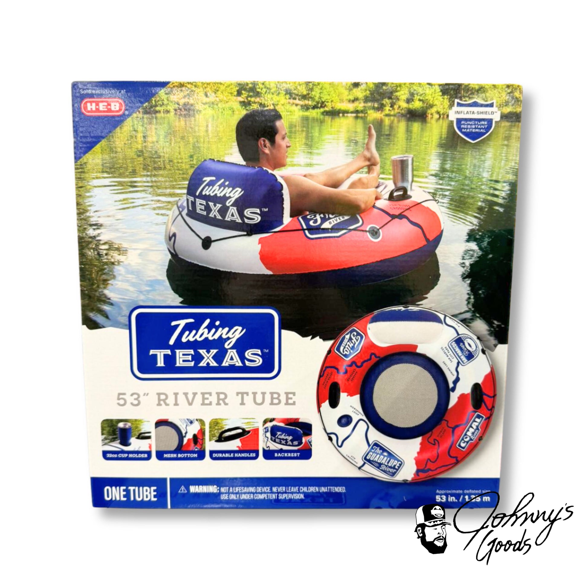 H‑E‑B Tubing Texas Inflatable River Tube HEB texas summer