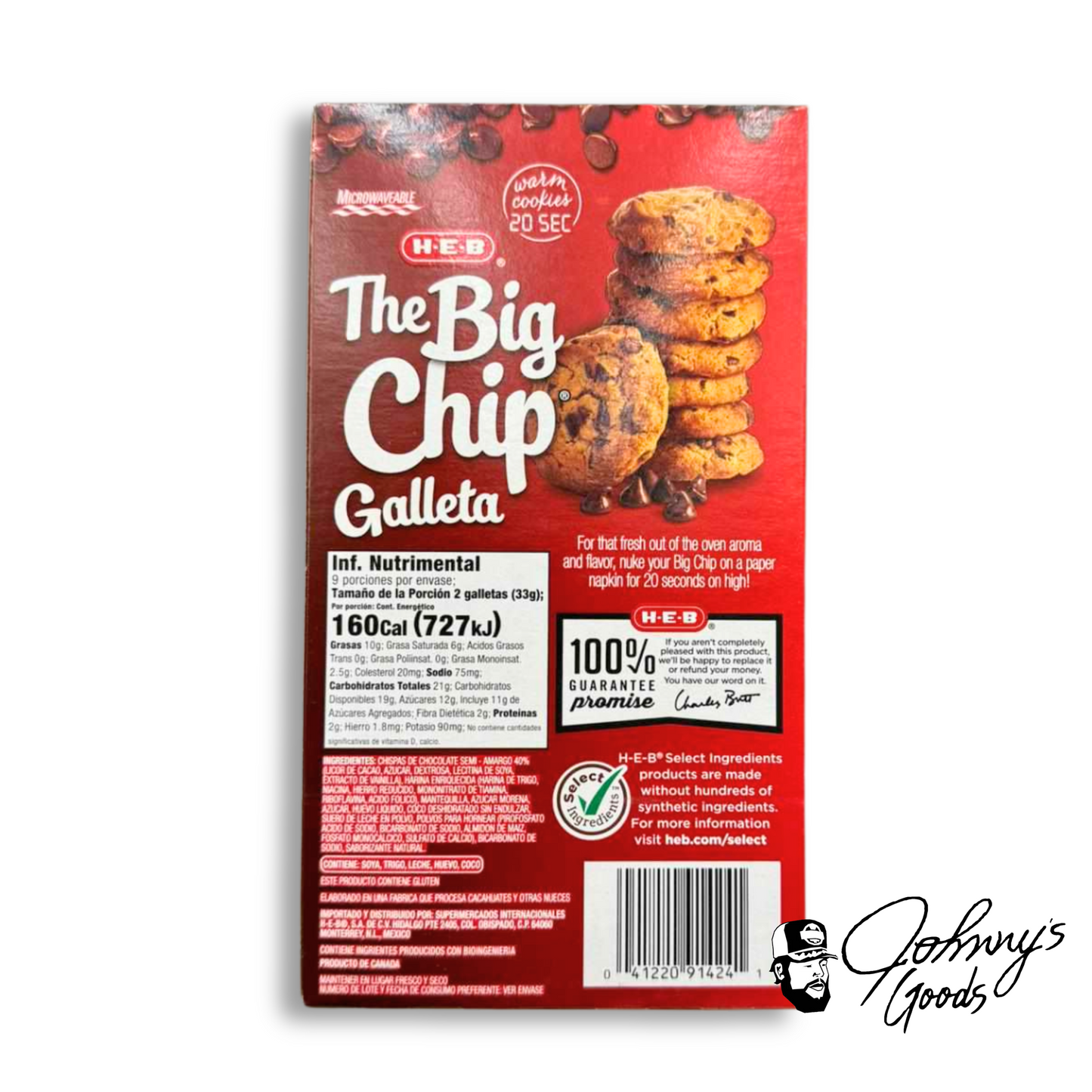 HEB Select Ingredients Chip Cookies Big Chip Chocolate Cookie