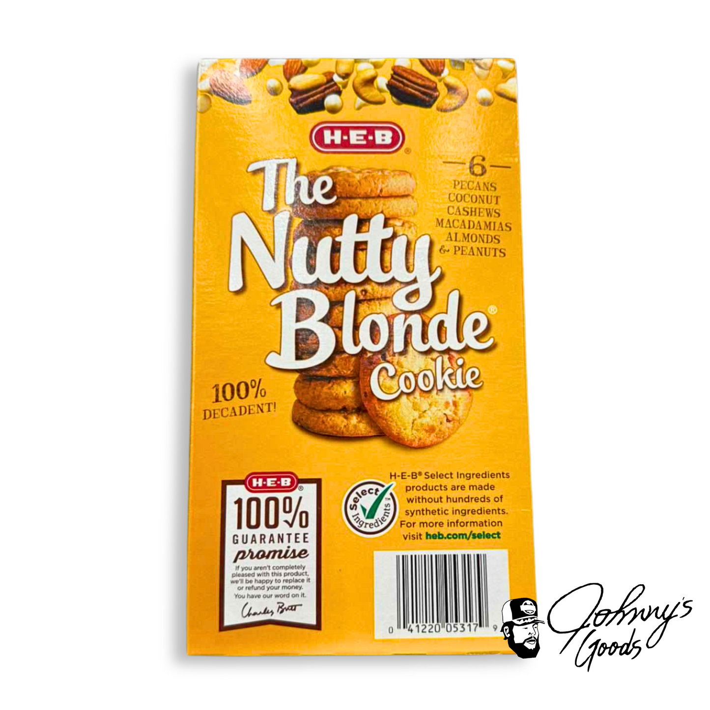 HEB Select Ingredients Chip Cookies Nutty Blonde