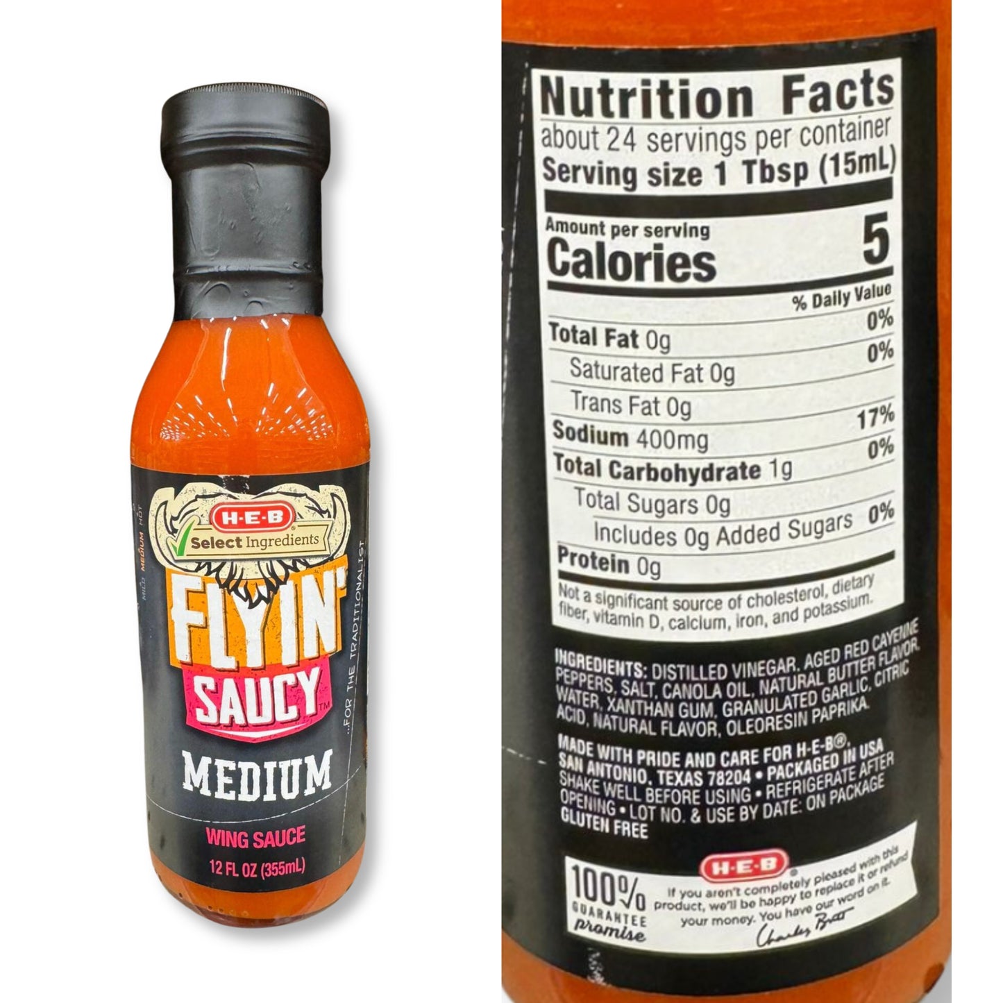 HEB Flyin' Saucy Wing Sauce h-e-b texas sauces medium heat wing sauces condiments flavors wings