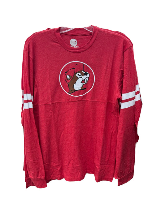 Buc-ee’s Red Stripped Long Sleeve Shirt