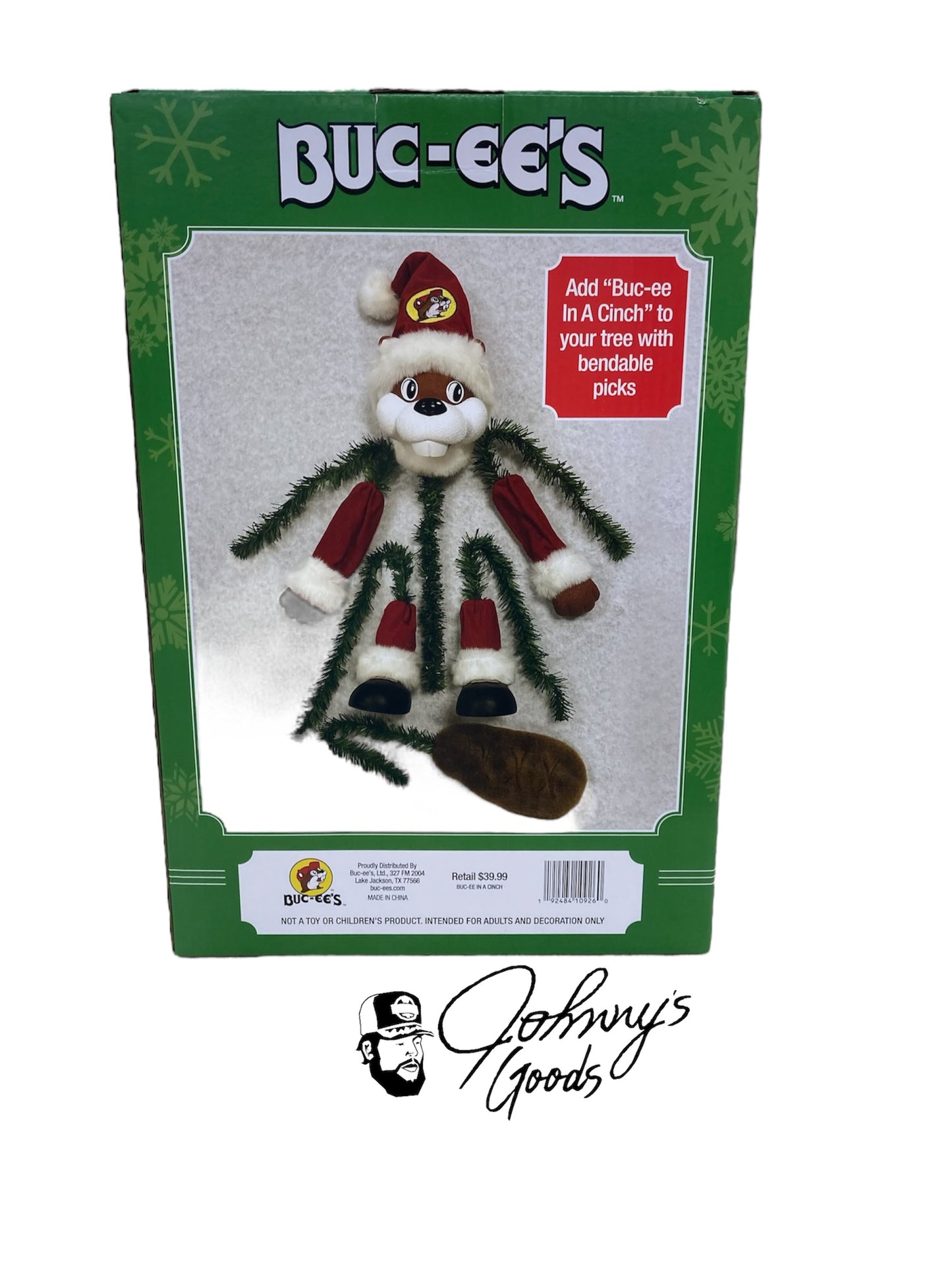 Buc-ee’s Christmas Treetopper with Bendable Picks