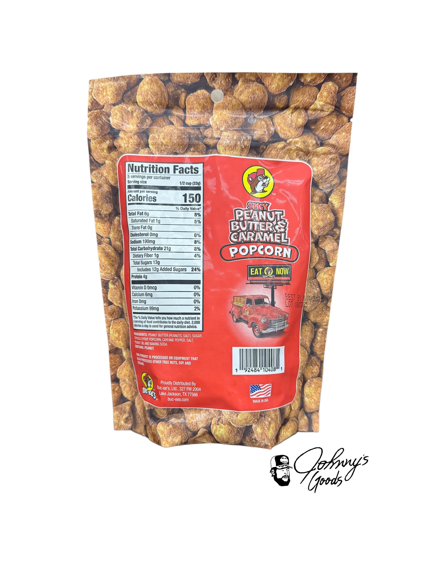 Buc-ee’s Flavored Popcorn – Peanut Butter & Caramel – Spicy & Cinnamon Options – Sweet & Savory Snack