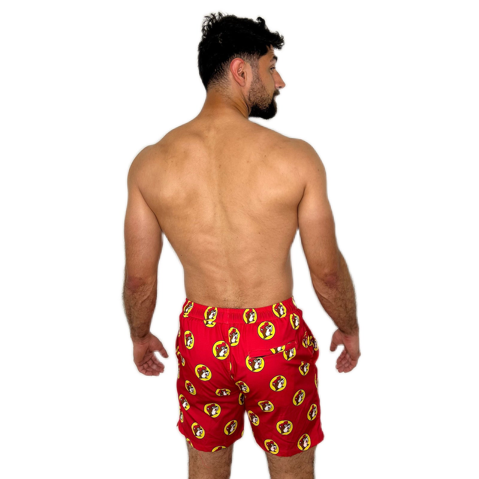 Buc ee s Swim Trunks Beaver Logo Johnny s Goods