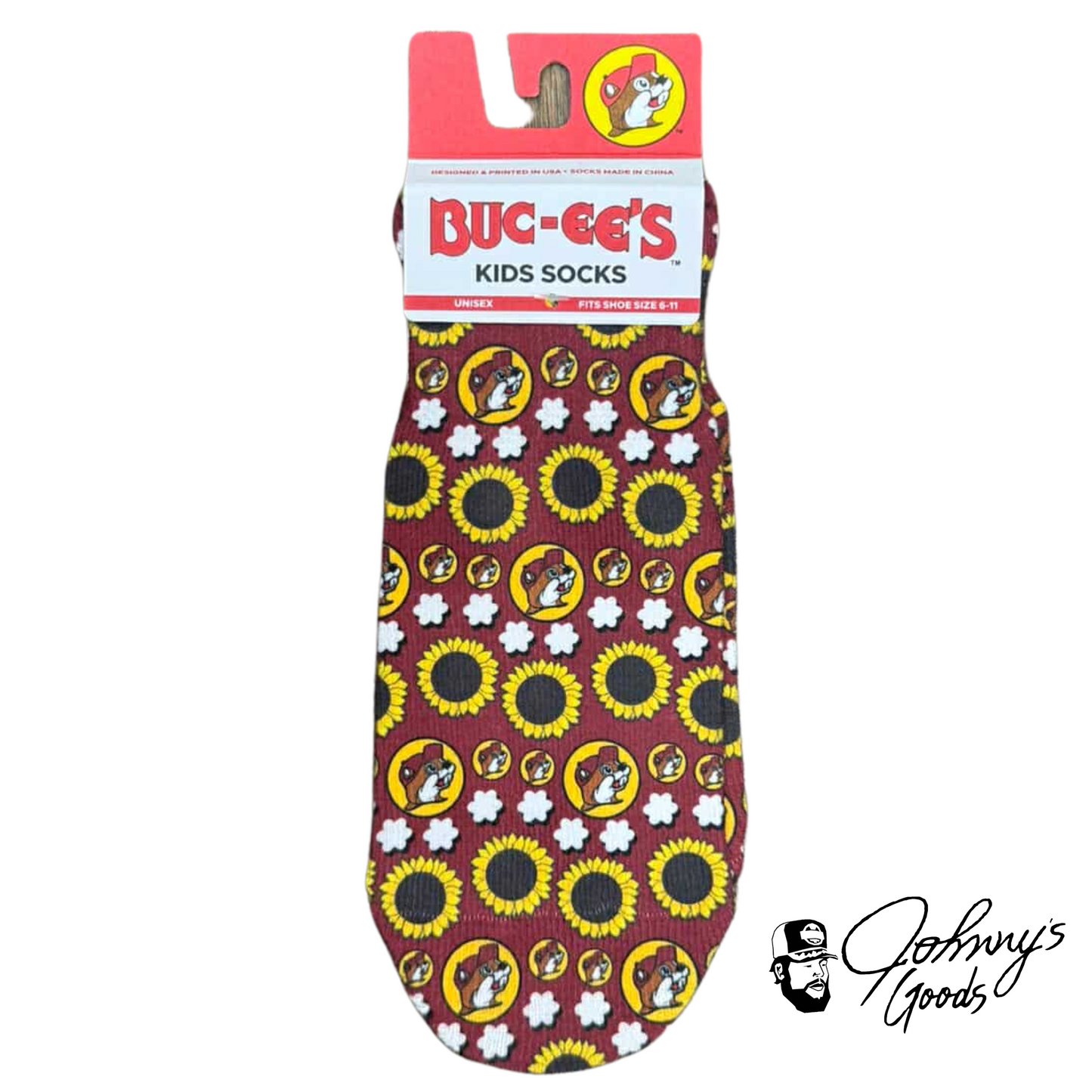 Buc-ee's Ankle Sublimated Kids Socks