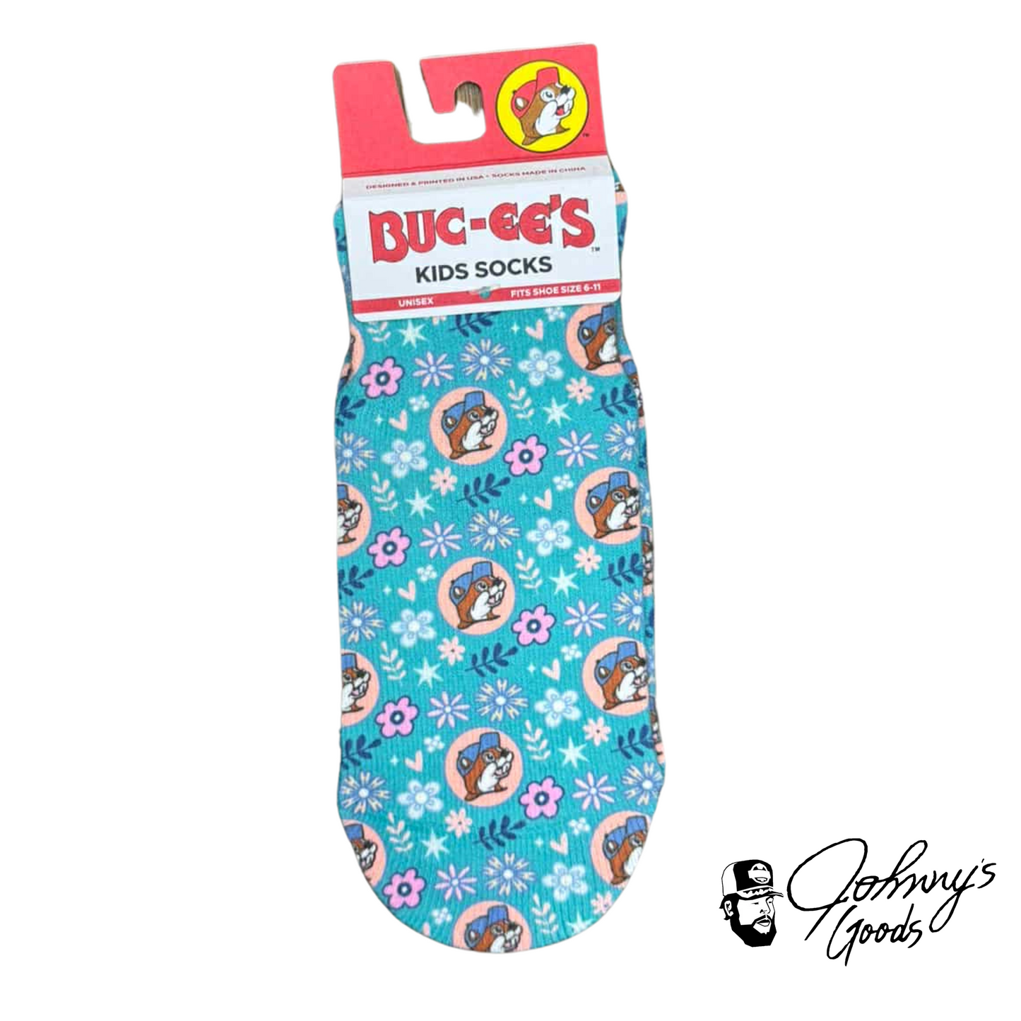 Buc-ee's Ankle Sublimated Kids Socks