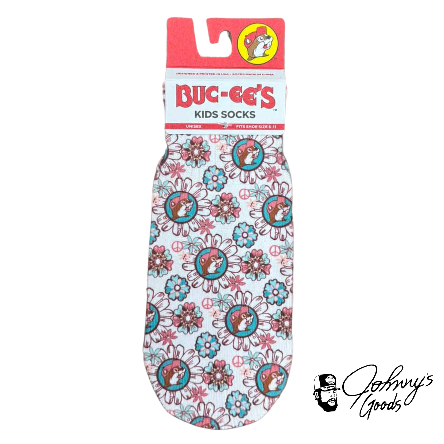 Buc-ee's Ankle Sublimated Kids Socks