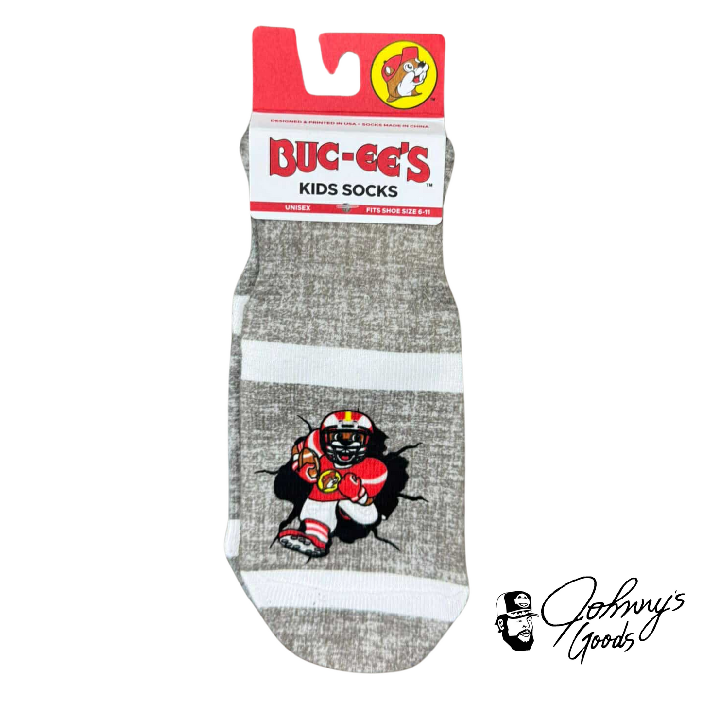 Buc-ee's Ankle Sublimated Kids Socks