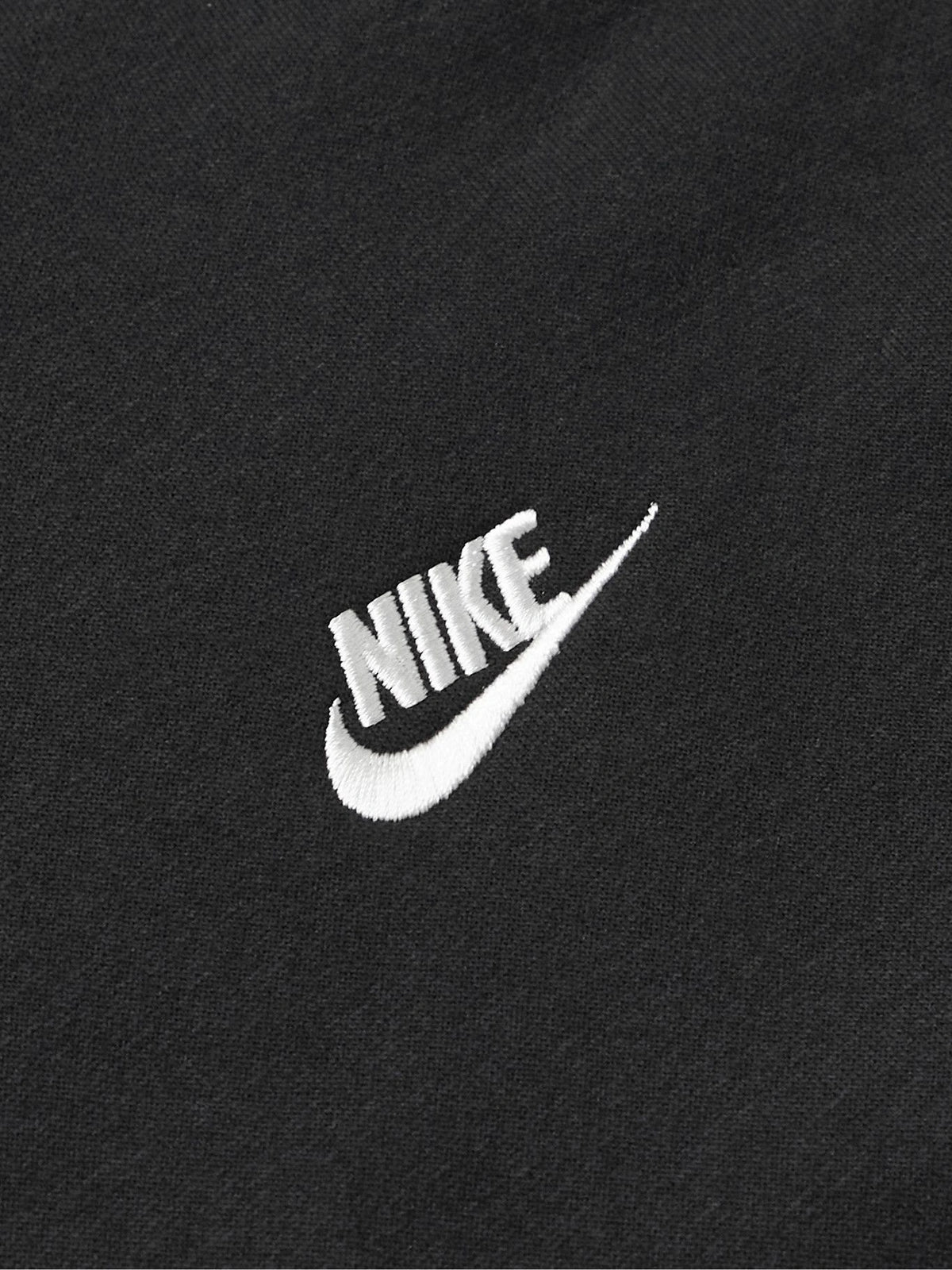 Nike Sportswear Club Logo-Embroidered Cotton Blend Jersey Hoodie Men - Black Sweats