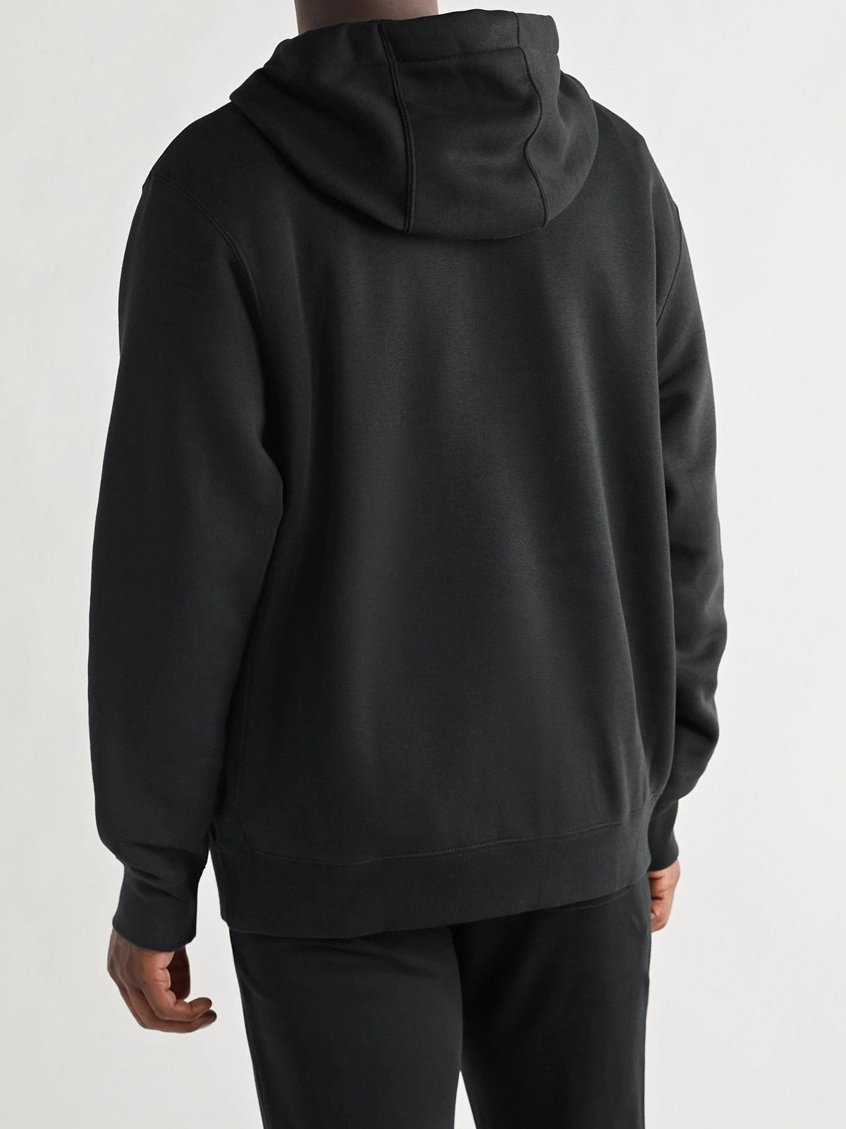 Nike Sportswear Club Logo-Embroidered Cotton Blend Jersey Hoodie Men - Black Sweats