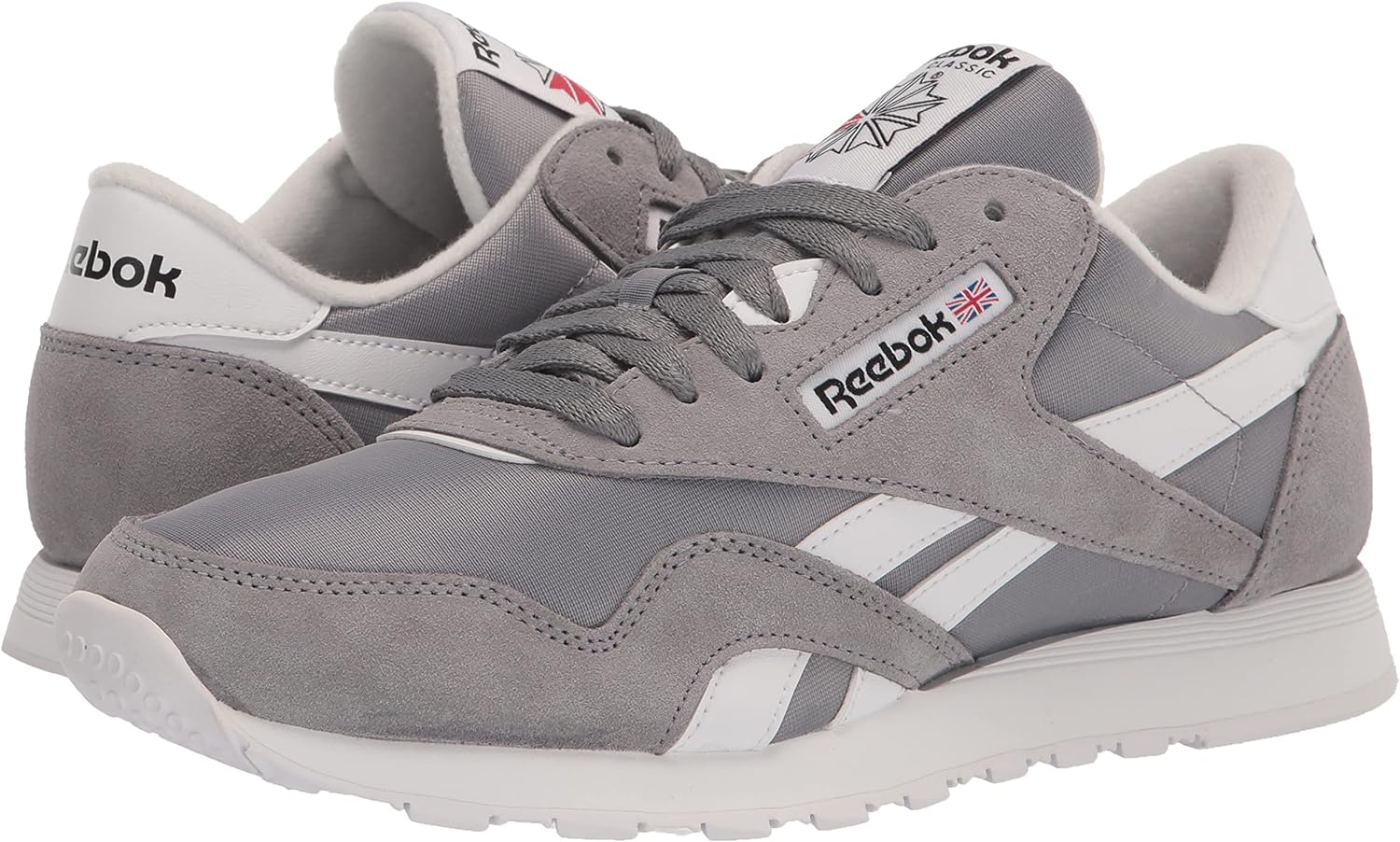 Reebok Men s Classic Nylon Shoes in Grey Size 11